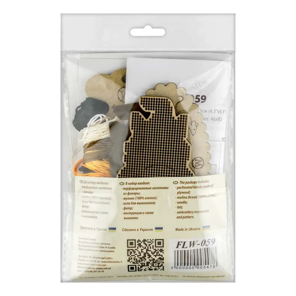 Wonderland Crafts Halloween Siamese Cat FLW-059 Counted Cross Stitch Kit, Pumpkins DIY on Stand