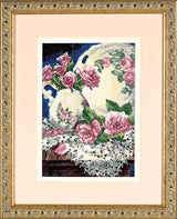 Dimensions Gold Collection Petites Lace and Roses 6929, Counted Cross Stitch Kit, 18 Count Ivory Aida