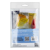 Wonderland Crafts FLPL-096 Goldfish, Double-Sided Bead Embroidery Kit on Clear Plastic