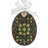 Wonderland Crafts Easter Egg FLW-108 Counted Cross Stitch Kit, Folk Floral Hanging Ornament DIY
