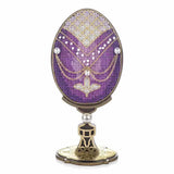 Wonderland Crafts Evening Glow Easter Egg FLW-111 Counted Cross Stitch Kit, Faberge Style DIY on Stand