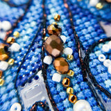 Octopus Cross Stitch Kit 1143, Clear Flexible Plastic Canvas, Premium Toho Beads Pearls