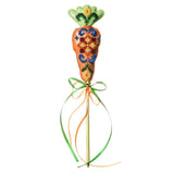 Wonderland Crafts FLBB-187 Carrot Easter Topper, Bead Embroidery Kit on Faux Leather
