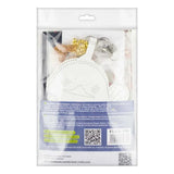Wonderland Crafts FLBB-198 Duck with Flower Bag Charm, Bead Embroidery Kit on Faux Leather