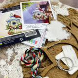 Winter Birdhouse Cross Stitch Kit 1145, Beaded Ornament with Plastic Canvas