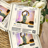 Peacock Cross Stitch Kit, Beaded Bird Ornament with Plastic Canvas 1147