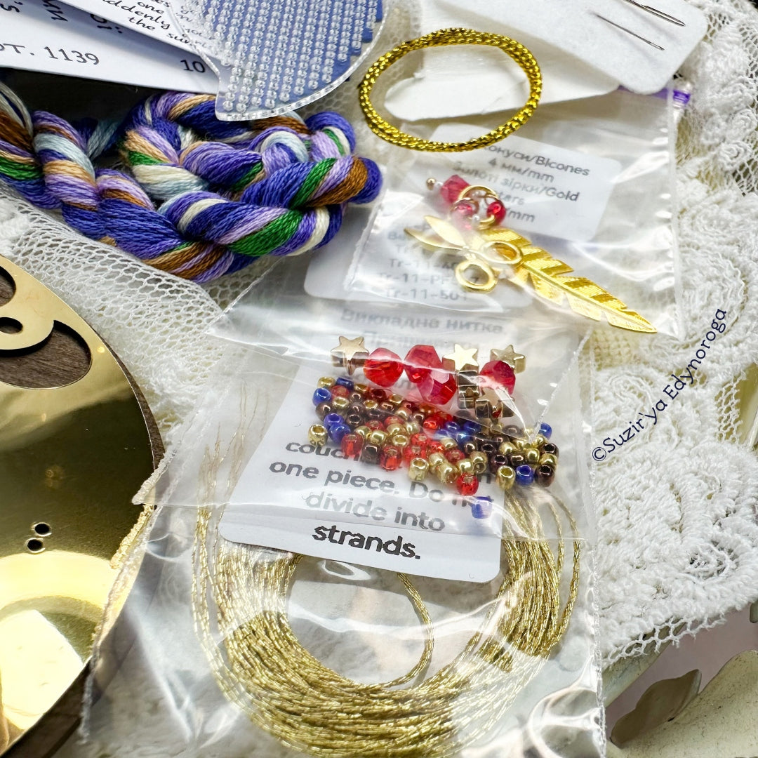 Witch's Embroidery Arsenal Cross Stitch Kit 1139, Beaded Magic Hat Design with Plastic Canvas