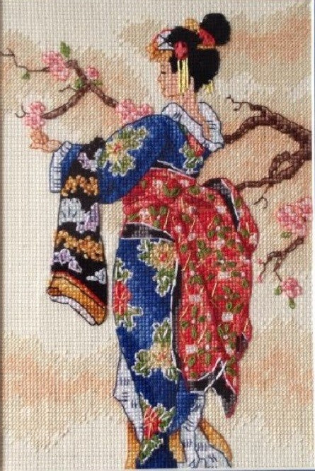 Dimensions Gold Collection Petites Mai 6760, Counted Cross Stitch Kit, 18 Count Ivory Aida