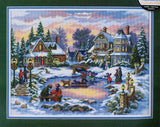 Dimensions Gold Collection A Treasured Time 8569, Counted Cross Stitch Kit, 16 Count Grey Aida