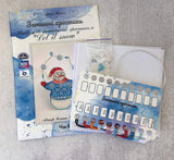 Cozy Crosses Let it Snow B001 Counted Cross Stitch Kit, Plastic Canvas Snowman Ornament