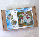 Cozy Crosses Jingle Bells H001 Counted Cross Stitch Kit, Santa Christmas Ornament