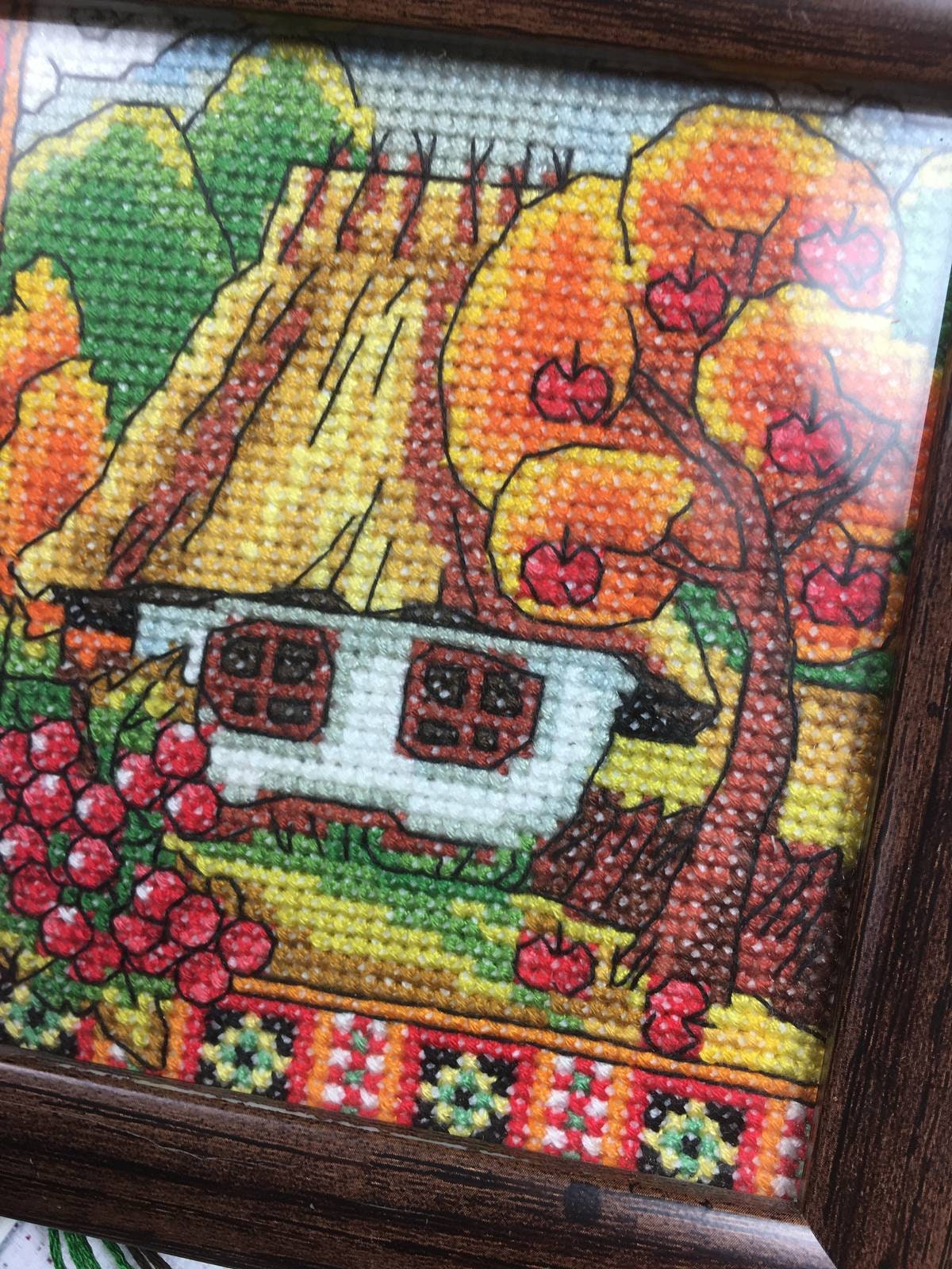 Counted Cross Stitch Kit, Autumn Ukraine (Hut), 01270