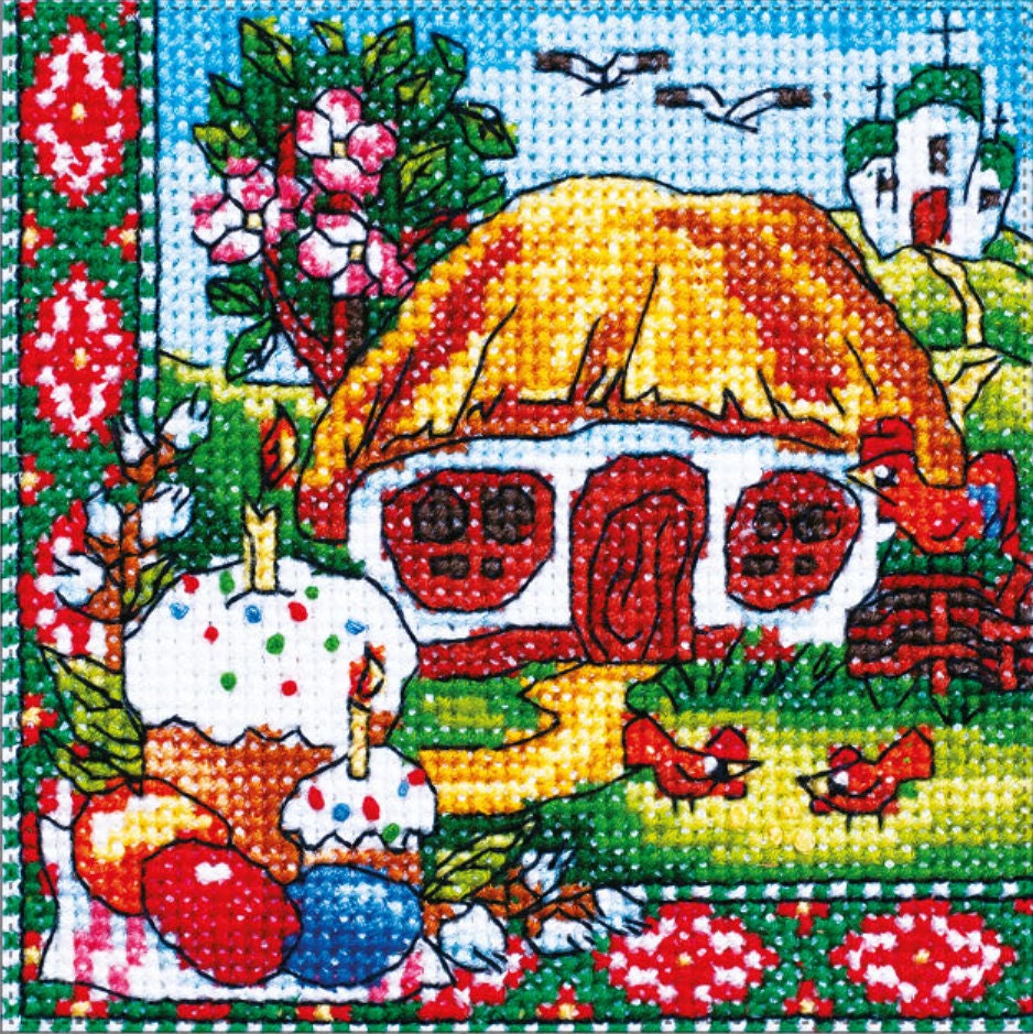 Counted Cross Stitch Kit, Easter (Hut), 01303