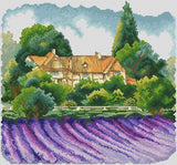 Counted Cross Stitch Kit, Lavender Waves, Aida 14ct, 05209