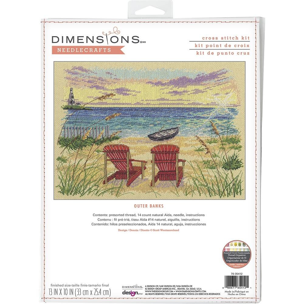 Counted Cross Stitch Kit DIMENSIONS, Outer Banks, 70-35412