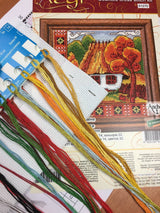 Counted Cross Stitch Kit, Autumn Ukraine (Hut), 01270