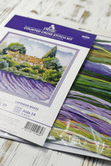 Counted Cross Stitch Kit, Lavender Waves, Aida 14ct, 05209