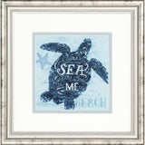 Dimensions Counted Cross Stitch Kit - Sea Turtle  14 Count, 70-65220