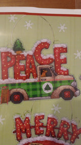 Dimensions Cross Stitch Kit Holiday Truck Ornament 5"X4" Set Of 4, 70-08974