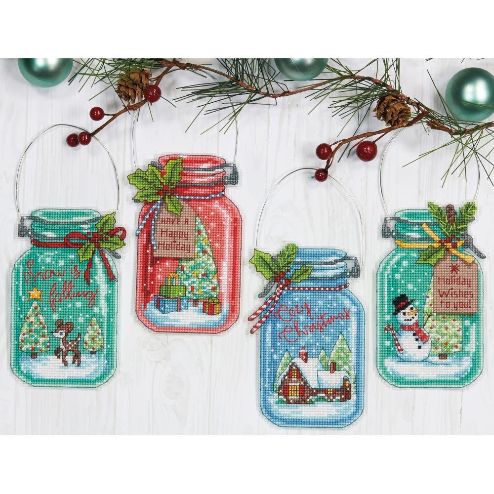 Dimensions Counted Cross Stitch Ornament Set of 4, 70-08964