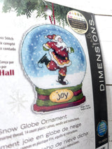 Dimensions Counted Cross Stitch Kit 3.75"X4.5" Joy Snowglobe (14 Count), 70-08905