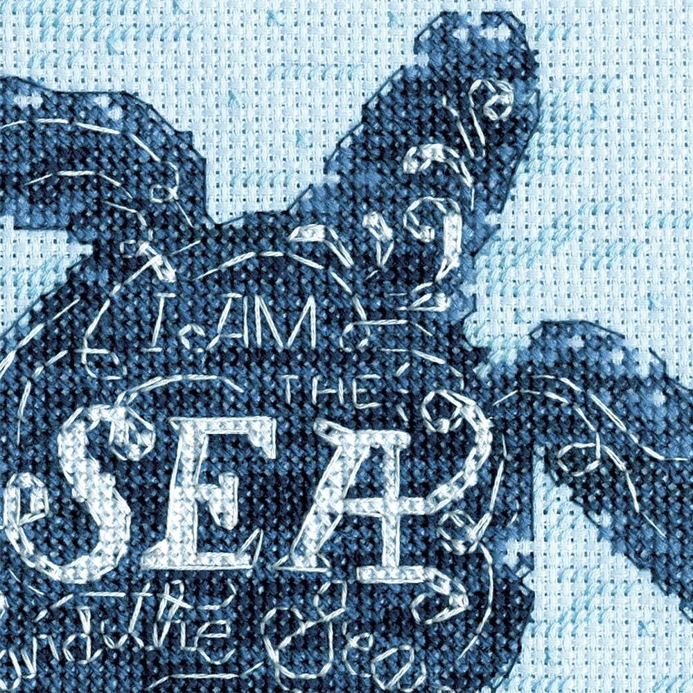 Dimensions Counted Cross Stitch Kit - Sea Turtle  14 Count, 70-65220
