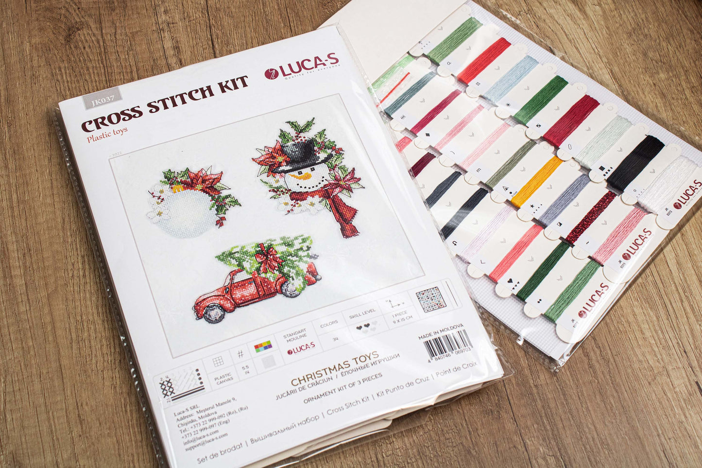 Toys Ornament Counted Cross Stitch Kits on plastic - Christmas Toys JK037