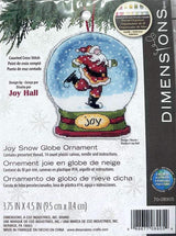 Dimensions Counted Cross Stitch Kit 3.75"X4.5" Joy Snowglobe (14 Count), 70-08905