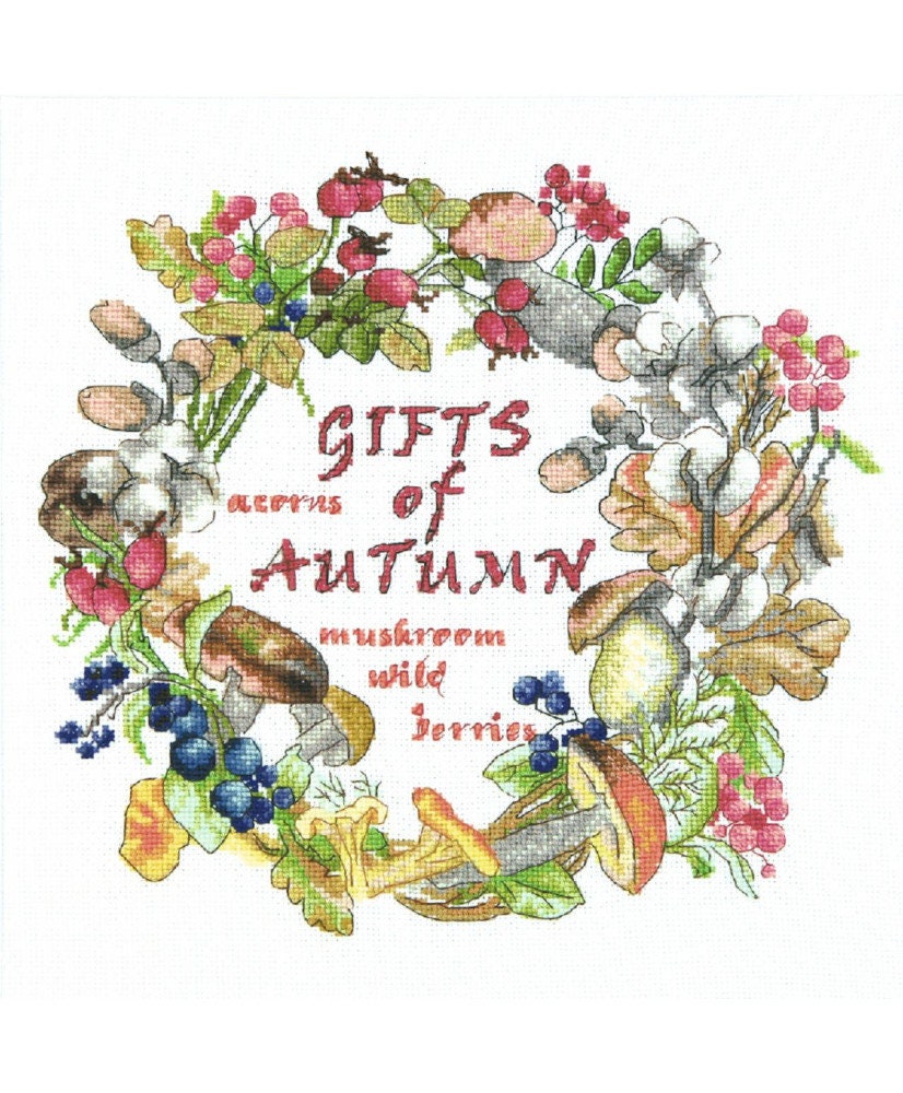 Counted Cross Stitch Kit Momentos Magicos, Gifts of Autumn, M-433