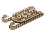 Beaded Sled Stitch Kit: Plywood Embroidery Craft (6x10 cm)