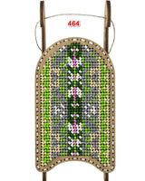 Beaded Sled Stitch Kit: Plywood Embroidery Craft (6x10cm)