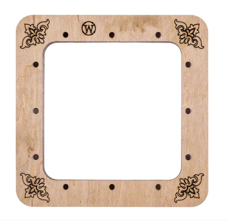 Magnetic Plywood Embroidery Hoop: Cross Stitch Frame (5.5"x5.5")