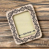 Embroidery frame with strong magnetic, plywood, LIGHT Color, 2.55x3.54 IN (6.5x9 cm)