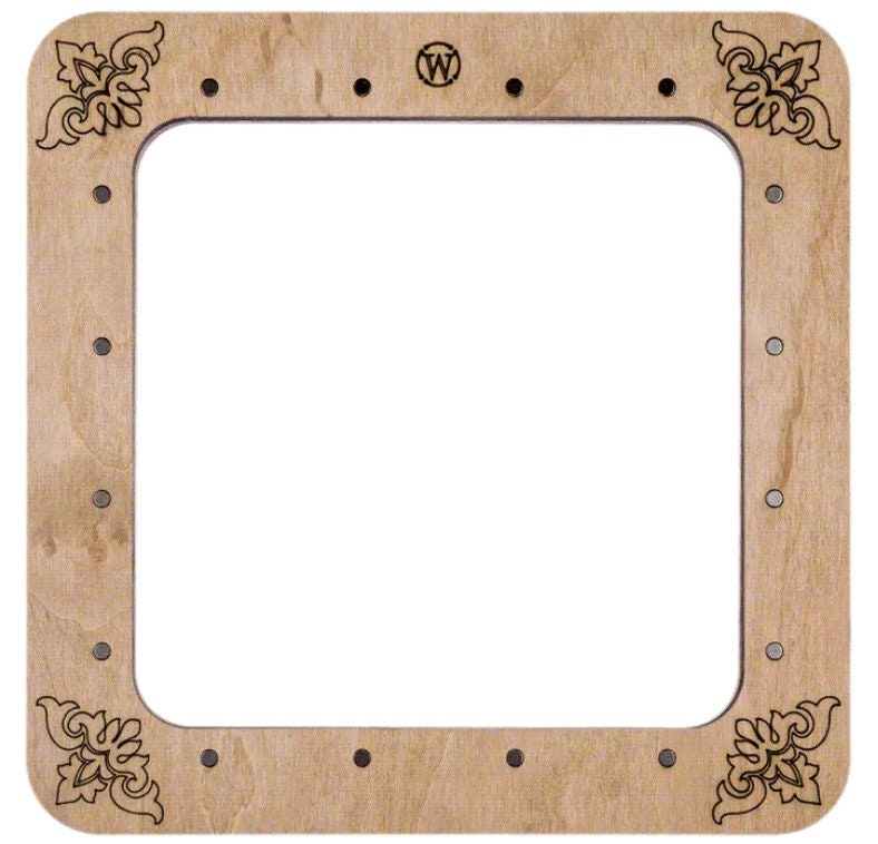 Magnetic Plywood Embroidery Hoop: Cross Stitch Frame (5.5"x5.5")