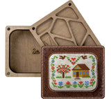 DIY Plywood Needle and Bead Holder Kit: Embroidery Top
