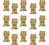 Bobbins plywood for threads, ribbons, floss, Cats , 15 pcs, LC-069