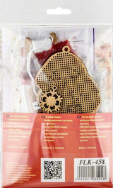 Bead Embroidery Kit On Wood, Santa, LK-458 ( beads , thread, needle, plywood base included)