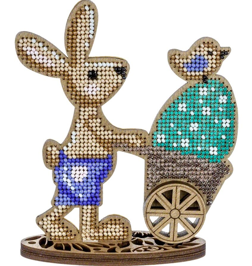 Bead Embroidery Kit: Easter Bunny Decoration (DIY)