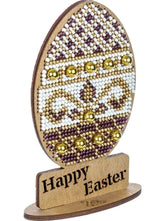 Bead Embroidery Kit: Easter Egg Decoration DIY Craft (LK-435)
