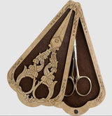 Organizer plywood for scissors with magnetic lid, 3.1"x5.9" IN, ZB-023