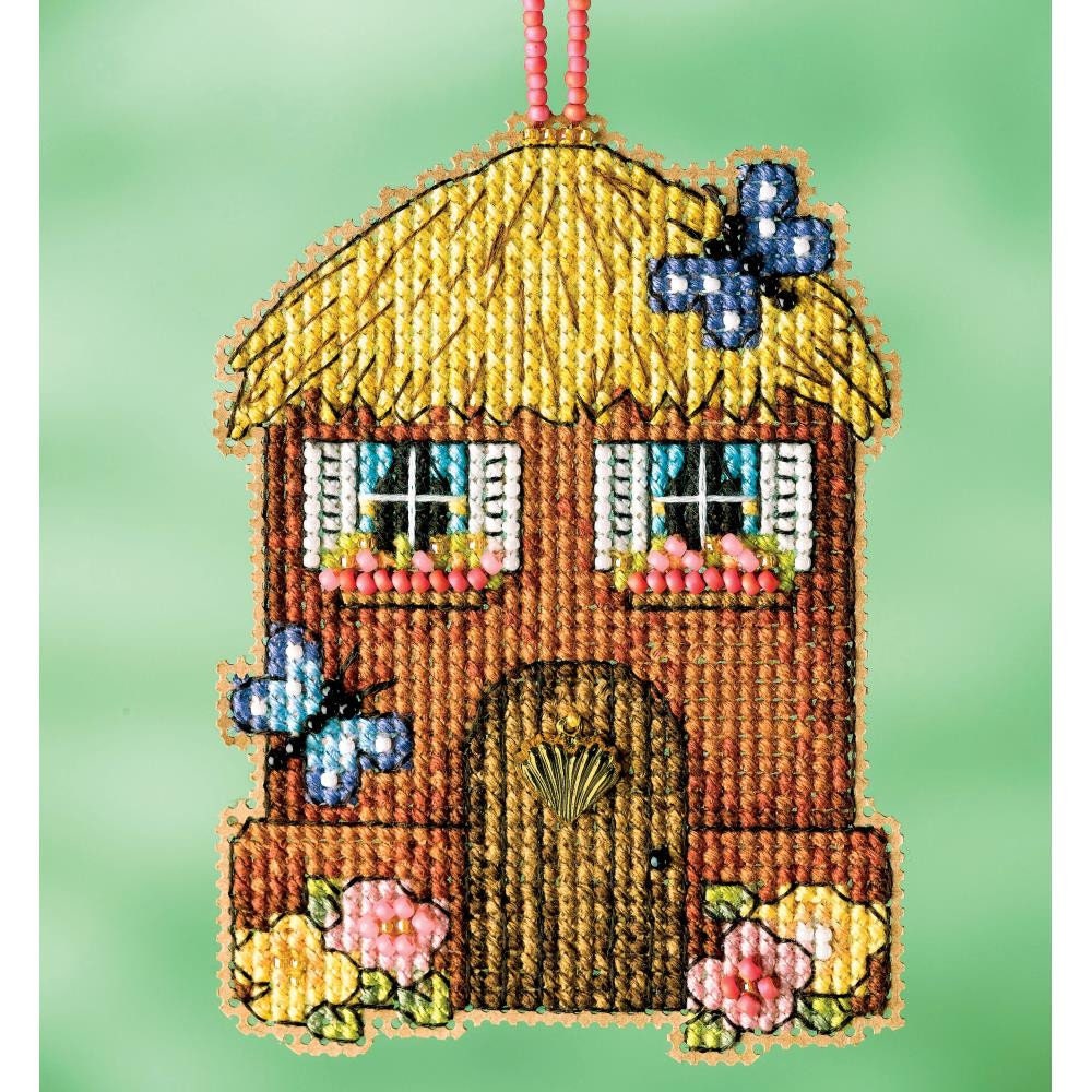 Bead Cross Stitch Kit Straw House, Mill Hill MH16-2216 ( Perforated paper 14ct)