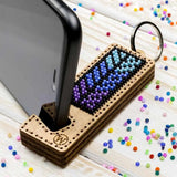 Bead Embroidery Phone Holder Kit: DIY Plywood Ornament (LK-490)