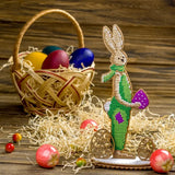 Bead Embroidery Kit: Easter Bunny Decoration DIY Craft