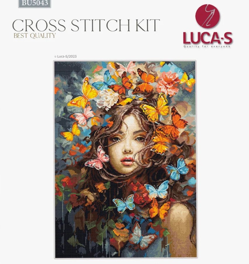 Counted Cross Stitch Kit Luca-S - Butterflies Magic, BU5043
