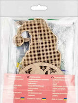 Bead Embroidery Kit: Gnome with Lantern, DIY Craft (3.5"x6.1")