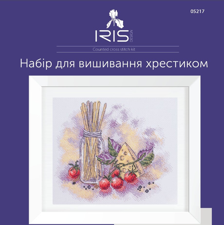 Cross-Stitch Kit, Still life with pasta Iris Design 05217