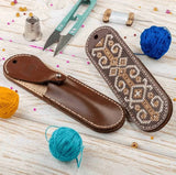 DIY Faux Leather Scissor Case Kit: Embroidery Pattern