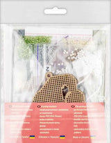 Gnome Bead Embroidery Kit on Plywood: DIY Craft (3.5"x4")