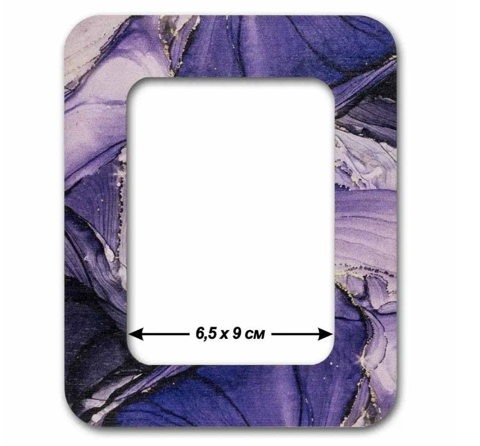 Amethyst Plywood Embroidery Hoop with Magnetic Holders (2.6x3.5 IN)