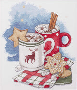 Cross Stitch Kit Coffee for two, Iris Design 05529, DIY Kit